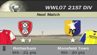 FIFA 07 | WWL 07 21st Division Week 14 Match 8 - Rotherham vs Mansfield Town [AI vs AI]