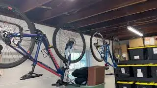 The best way to store bikes in a garage!
