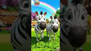 Zebras Running in Zoo | Fun Animal Video for Kids | Smart Zoo Adventures 🦓🎉 #smartzoo #cartoon