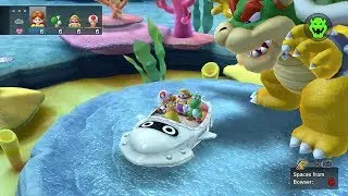 Mario Party 10 Bowser Party #357 Daisy, Yoshi, Wario, Toad Whimsical Waters Master Difficulty