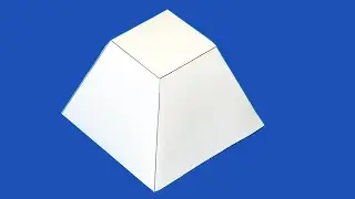 Truncated pyramid. (easy) Step by step / Truncated pyramid