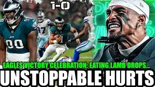 💥Eagles Victory Celebration: Jalen Hurts STEALS The Show, Jordan Davis Makes IMPACT! 🐑 LAMB DROPS!