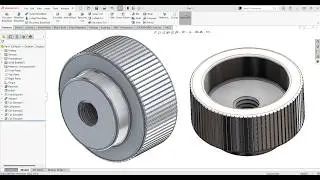 How to Design a Knurled Nut in SolidWorks | Step-by-Step Tutorial