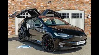 2020/70 TESLA MODEL X PERFORMANCE LUDICROUS RAVEN FOR SALE IN SOLID BLACK WITH WHITE LEATHER