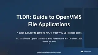 Hein Van Den Heuvel  - TLDR Guide to OpenVMS File Applications
