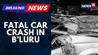 Five Killed After Speeding Car Overturns And Crashes Into Bus Near Bengaluru Flyover | News18