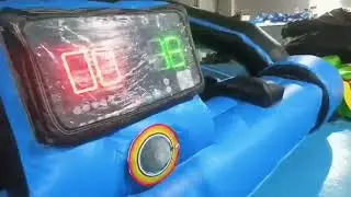 2025 Commercial IPS Pat Light Inflatable Interactive Play System Game Arena Warp Speed Arena