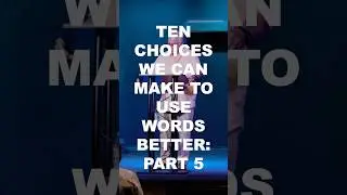 [Part 5] 10 Choices: Choose Mature Words #Isaiah50v4