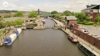 A bird's eye tour of the Sheffield & Tinsley Canal