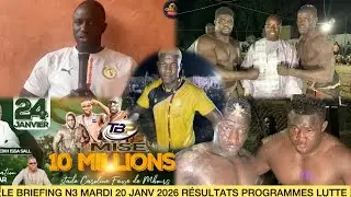 LE DÉBRIEF MARDI 20 JANVIER N3 SAISON 2025/2026 RÉSULTATS PROGRAMMES LUTTE PAUL MENTE SOSSOKH BROSSE