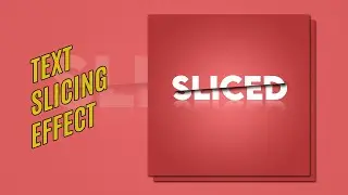How to create Sliced Text in Photoshop | Text Slicing Effect | Typography | Information Slice