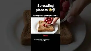spreading planets on bread with kinfe! #shorts #viral