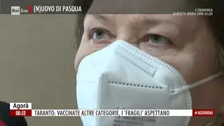 Taranto: vaccinate altre categorie, i 'fragili' aspettano - Agorà 02/04/2021