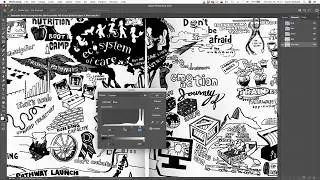 Channel Mask in Photoshop - Digitizing Paper Graphic Recording