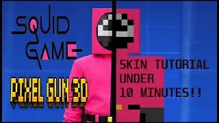 How to make the SQUID GAME OFFICIALS Skin in Pixel Gun 3D