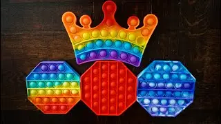 King Pop it toys collection, make DIY King crown