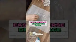 Transform a Glass Plate with THIS Easy Reverse Decoupage Hack #diycrafts