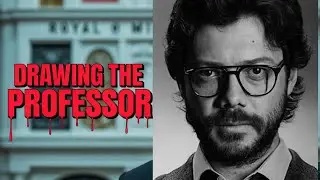 Realistic Pencil Drawing of The Professor | Money Heist Art | Hobbyist Artist | La Casa De Papel 