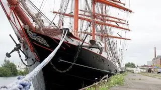 4K | 4 Mast Bark SEDOV - biggest traditionally sailing boat in the world