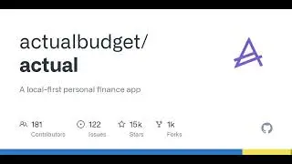 GitHub - actualbudget/actual: A local-first personal finance app