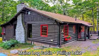 Maine Log Cabins For Sale | $267k | ME Real Estate For Sale | Lake Access | Old Houses For Sale