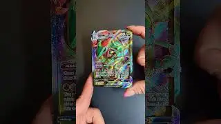 Карточка покемона Rayquaza VMax 3D. Это, без сомнения, моя любимая карточка на данный момент. #po...