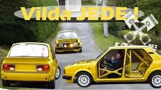Vilík JEDE! - První jízda - Škoda 130 :) BEZ KOMPRESE (: