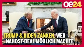 Trump & Biden zanken, wer Nahost-Deal m&ouml;glich machte