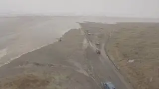 Storm Surge Ocean Park, WA   a quick view at Low Tide today 1-18-2018.