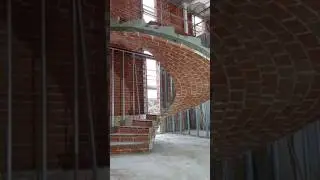 amazing 👏 staircase without bottom support 👏 ❤️🙌 #tutorial #drywall #construction #shortsvideo #tips