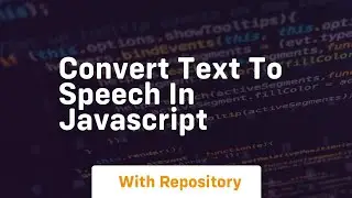 convert text to speech in javascript