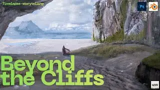  I Built a Silent Shore Cinematic Environment (Blender + Photoshop)