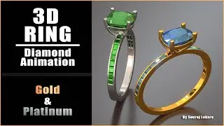 Realistic 3D Jewelry Animation | Luxury Gold & Platinum Rings
