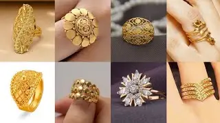 Trending Stylish Gold Ring Design Ideas #goldjewellry  #trendingvideo #engagementring