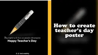 teacher's day poster designing | android | mobile app | hmd creativity