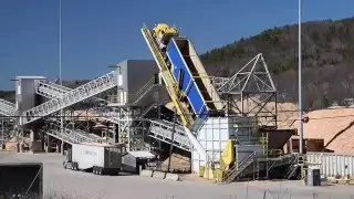 Wood Chip Truck Dump