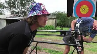 bow shoooting machine 50 metre group test
