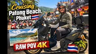 POV Scooter Ride Through Patong Beach, Phuket (4K) | Real Thailand Streets