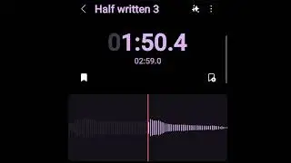 Half Writtern (unfinished orginal song)