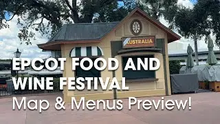 Map And Menu Preview For Epcot Food And Wine Festival ! - See Where Your Favorite Foods Will Be
