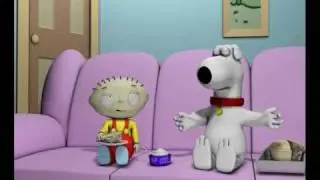 3d animated Family Guy cool whip scene