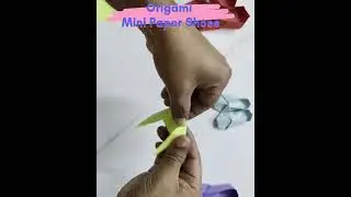 Origami Mini Shoes #paperart #paperart #diy #easypaperfolding #paperfolding #origamicraf