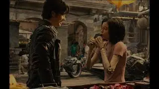 Hugo Gives Alita a Ride & She Tastes Chocolate for the First Time (Alita: Battle Angel, 2019)