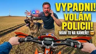 ZAVOLAL NA MĚ POLICII?! 🚓 AGRESIVNÍ PEJSKAŘ vs. ENDURO