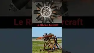 Le Rhone Old Aircraft engine 1910 & 1920 working period #technology #aircraft #airport #jet #engine