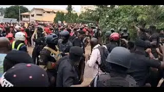 NDC supporters CIashes with Ghana P0Iice at the ongoing Enough is enough dem0 in Kumasi...
