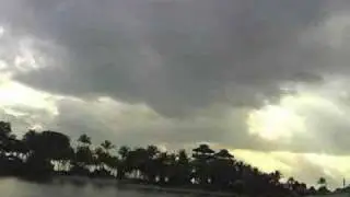 Singapore Sentosa, clouds and sunset