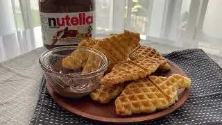 Cara mudah membuat croffle. Dengan puff pastry instant bisa jadi 20 croffle.
