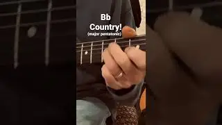 Bb major pentatonic (country scale). #shorts