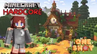 My First Ever Minecraft HARDCORE Starter House - OneShot SMP | Ep 1